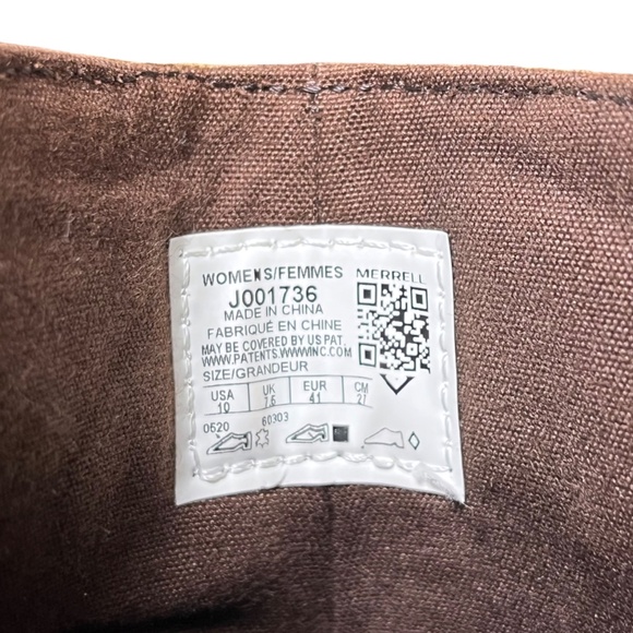 Merrell Women's Size 10 Shiloh II Boots Beige Leather Zip Booties Chunky Heels - Picture 12 of 13